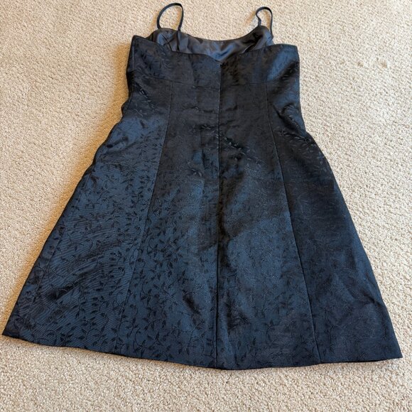 Vintage Jeanette Kastenberg Bergdorf Goodman Mini Dress Black A-line Prom Size 2 - Picture 8 of 9